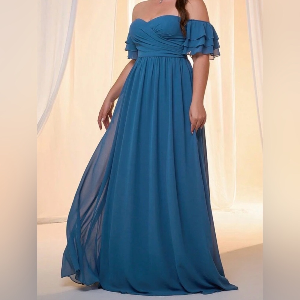 Slate blue formal / mother of the bride or groom
